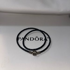Authentic Pandora leather bracelet